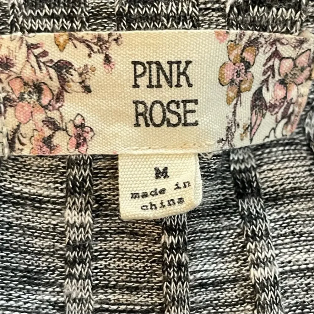 Pink Rose button down full length‎ cardigan medium - Picture 7 of 8